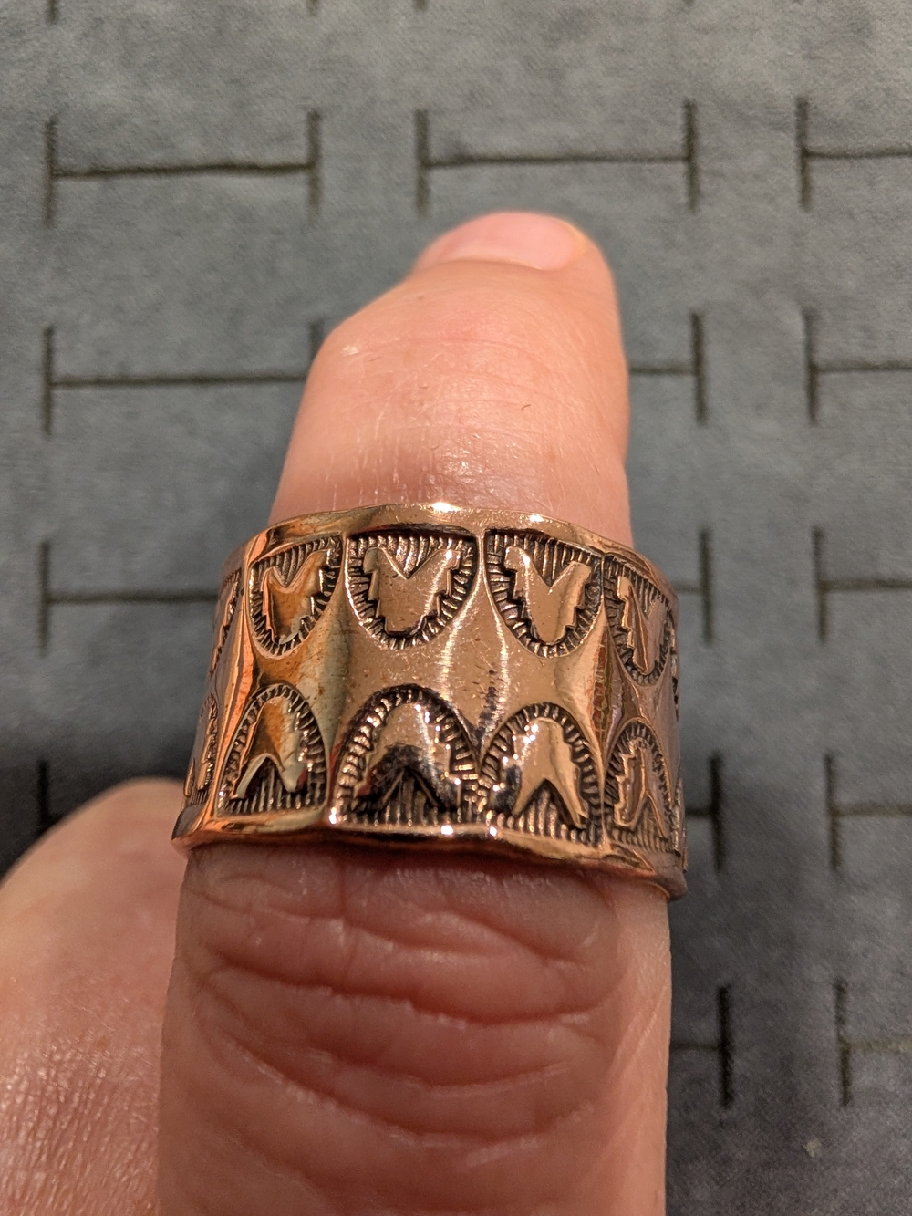 Copper Wide Band Ring